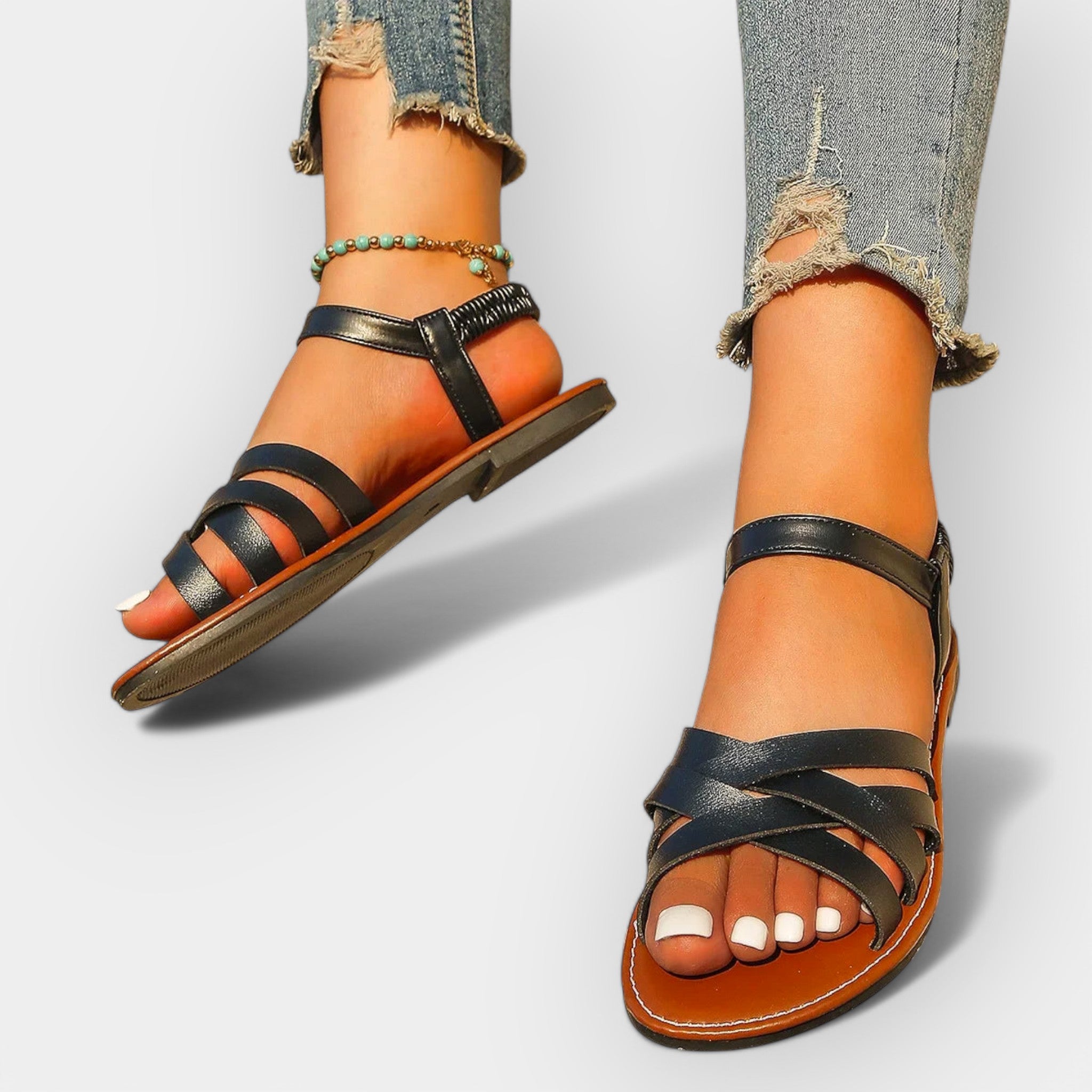 Sandalias Hechas a Mano con Tiras
