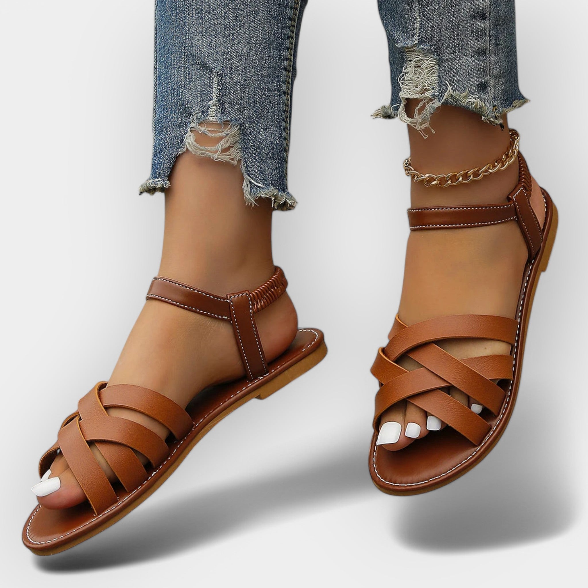 Sandalias Hechas a Mano con Tiras