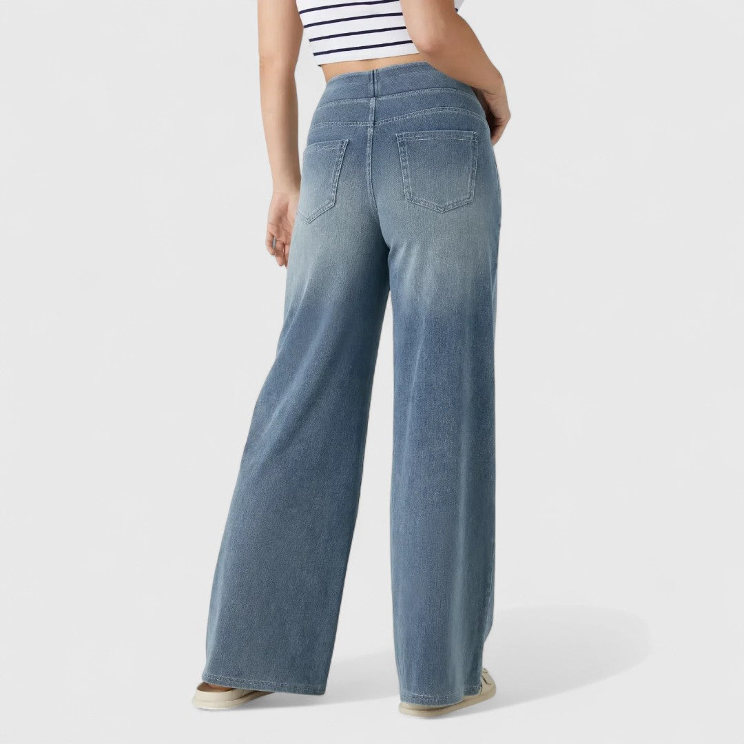 Esperanza - pantalón cómodo y elástico con cintura alta