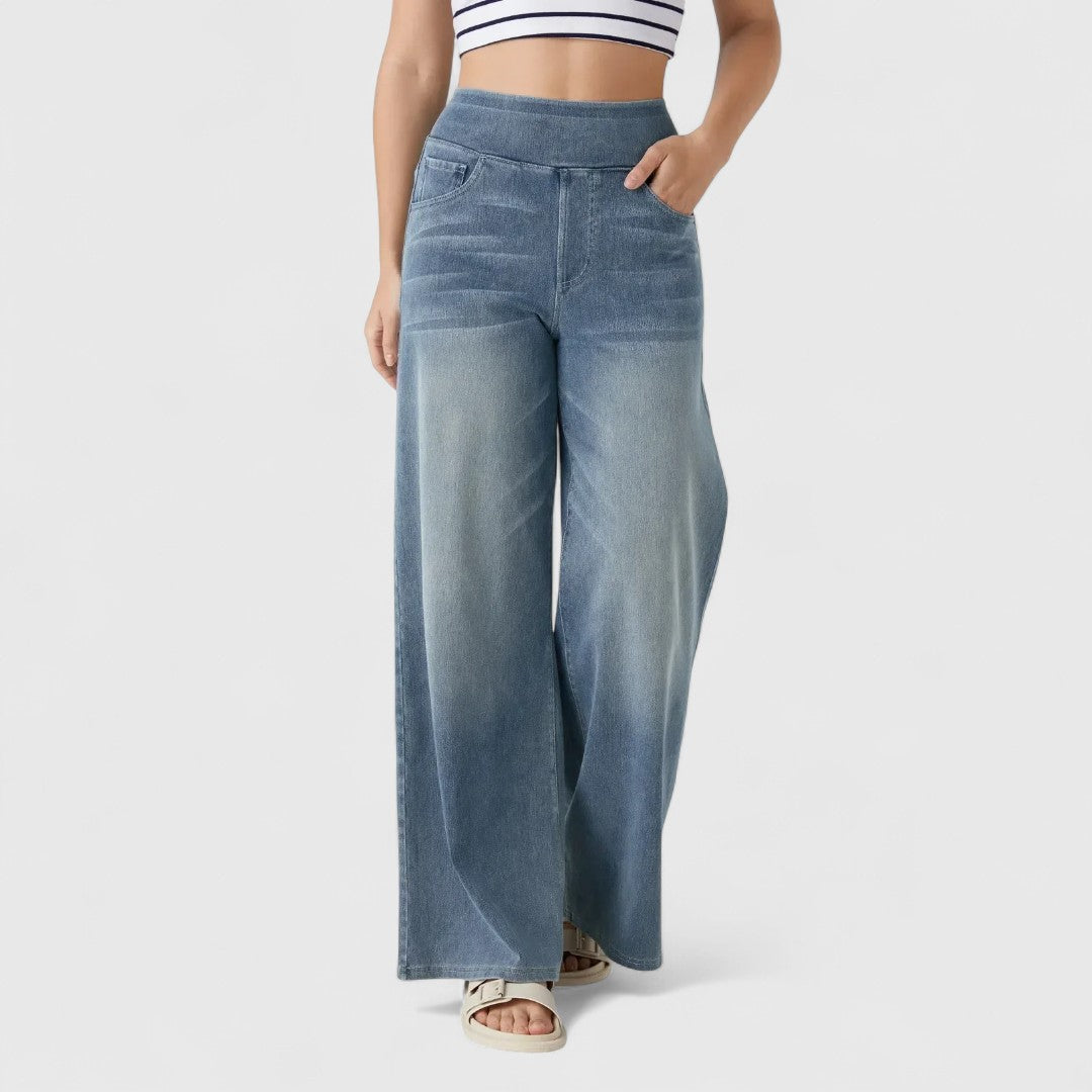 Esperanza - pantalón cómodo y elástico con cintura alta