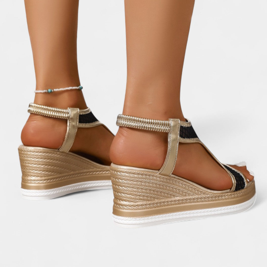 Electra – elegantes sandalias ortopédicas con plataforma para mujeres