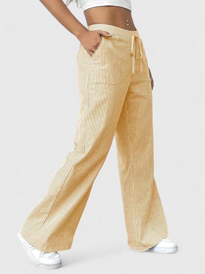 Dominique | Pantalones amplios y cómodos con detalles elegantes