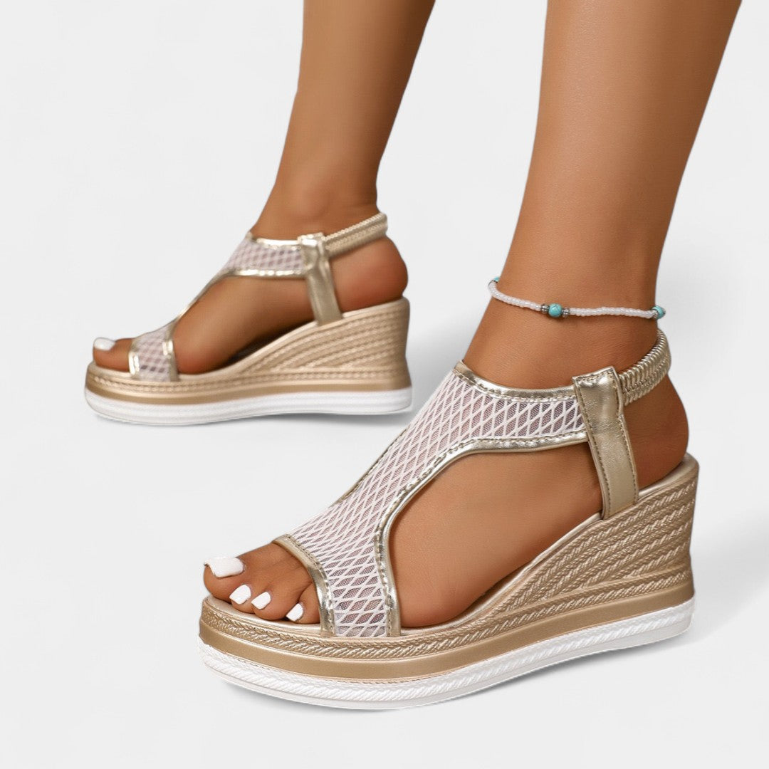 Electra – elegantes sandalias ortopédicas con plataforma para mujeres