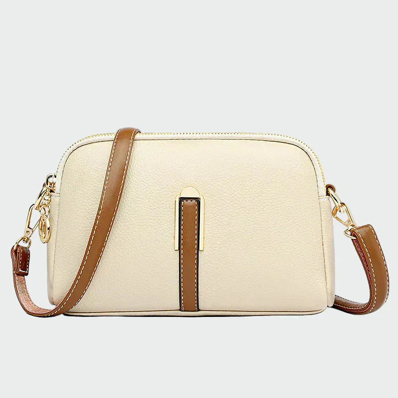 Elegante bolso de cuero de hombro