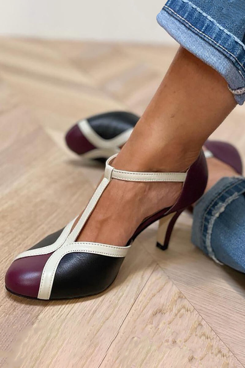 Aria - Tacones retro con T-bar