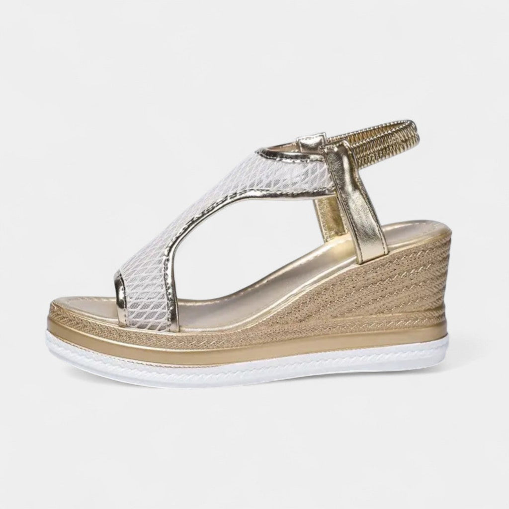 Electra – elegantes sandalias ortopédicas con plataforma para mujeres