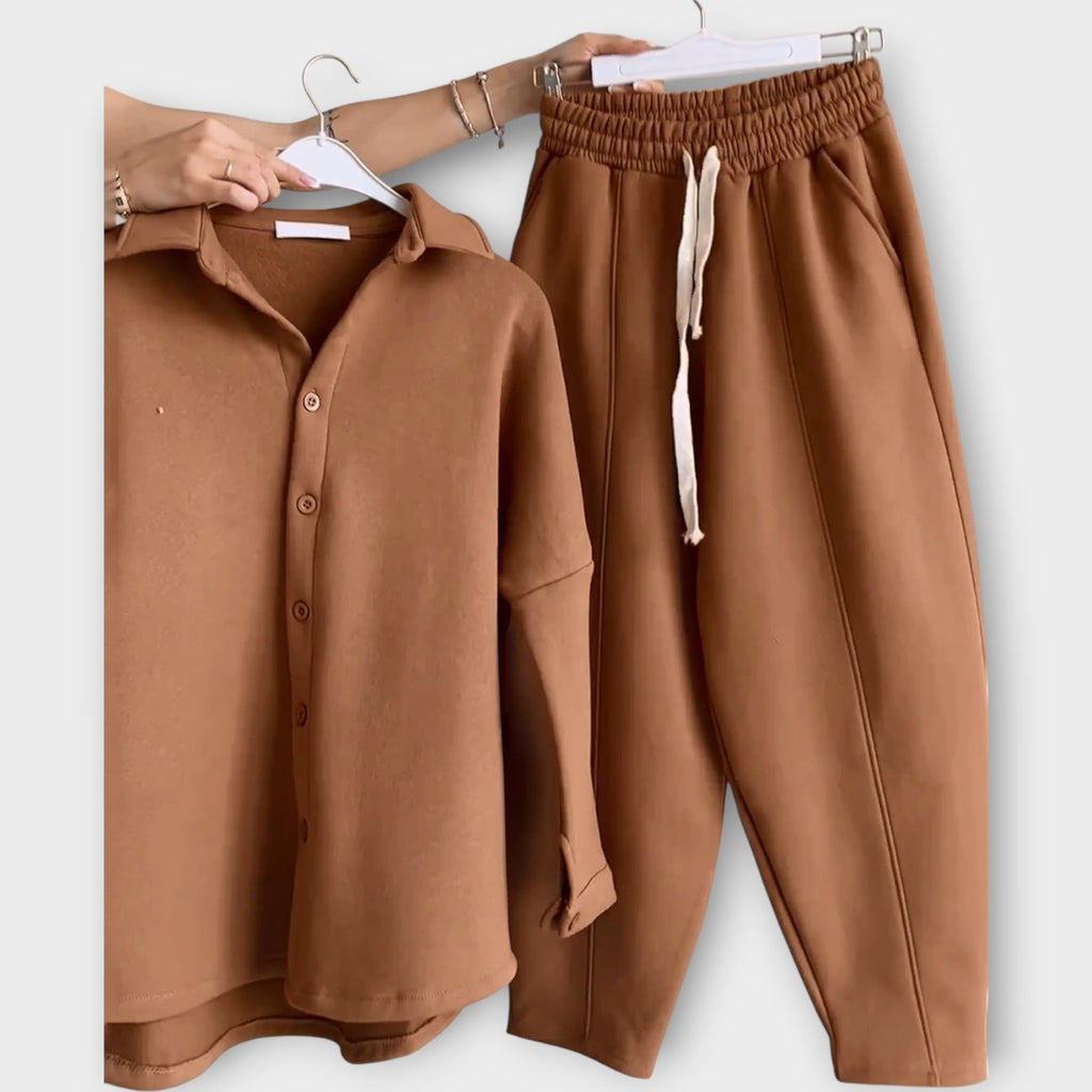 Conjunto de Botones y Línea Elegante