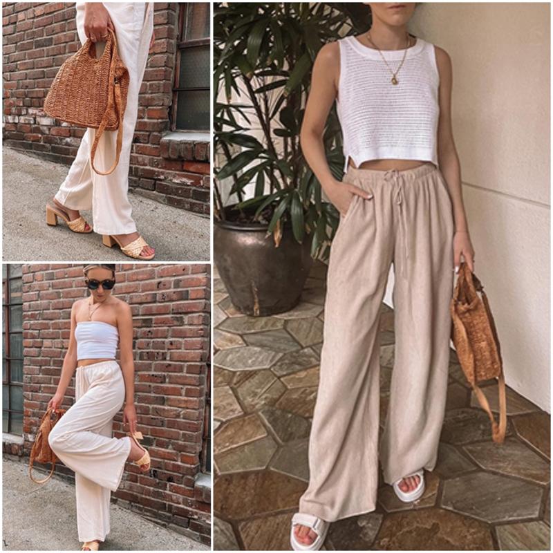 GABRIELLA | Pantalón de verano con perneras anchas