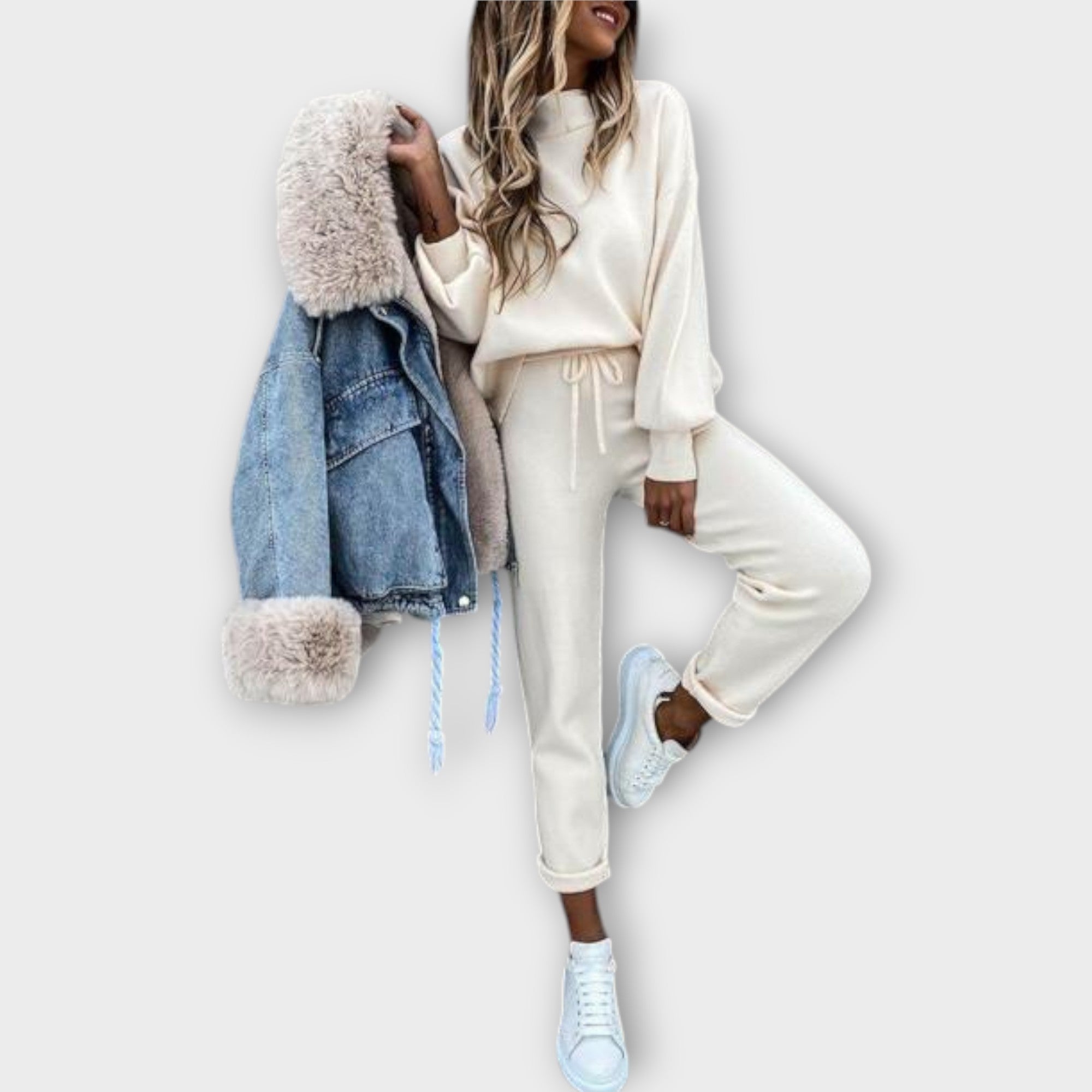Conjunto con Ajuste Cómodo y Elegancia Atemporal