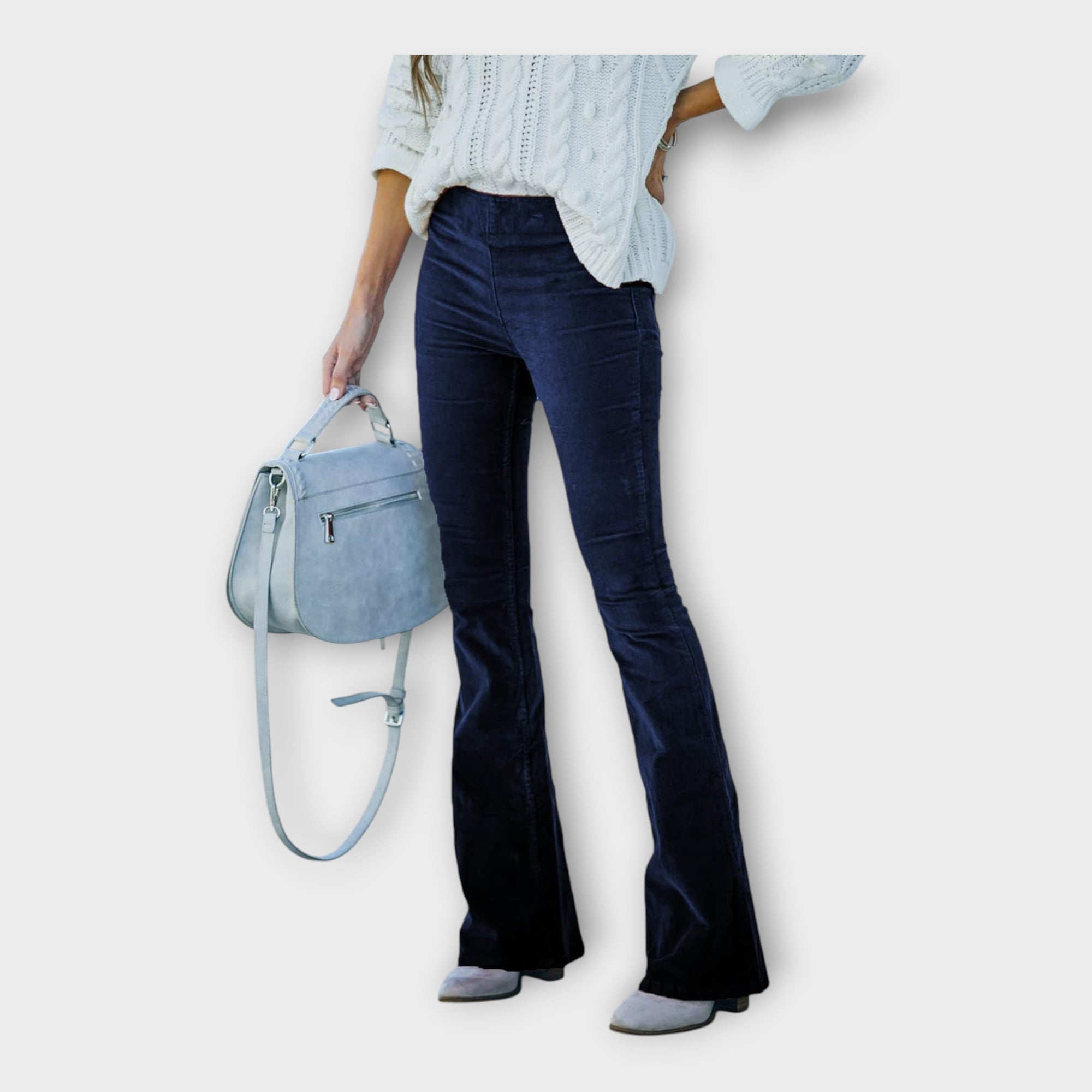 Pantalón Elegante con Ajuste en Línea de Campana