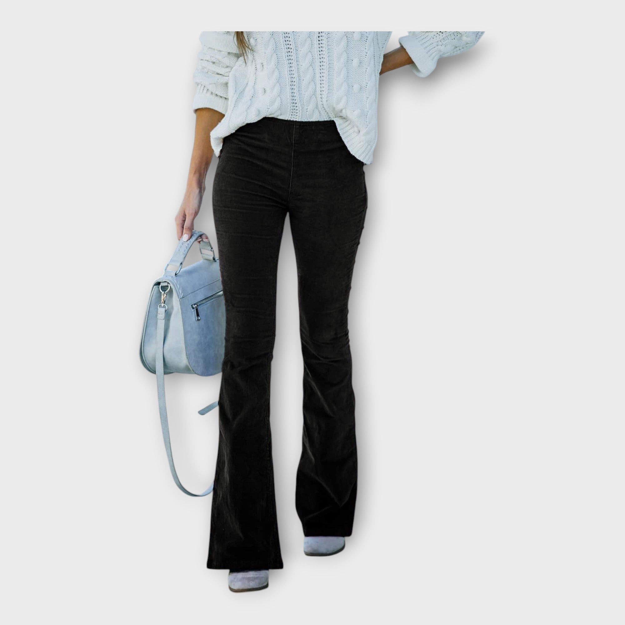 Pantalón Elegante con Ajuste en Línea de Campana