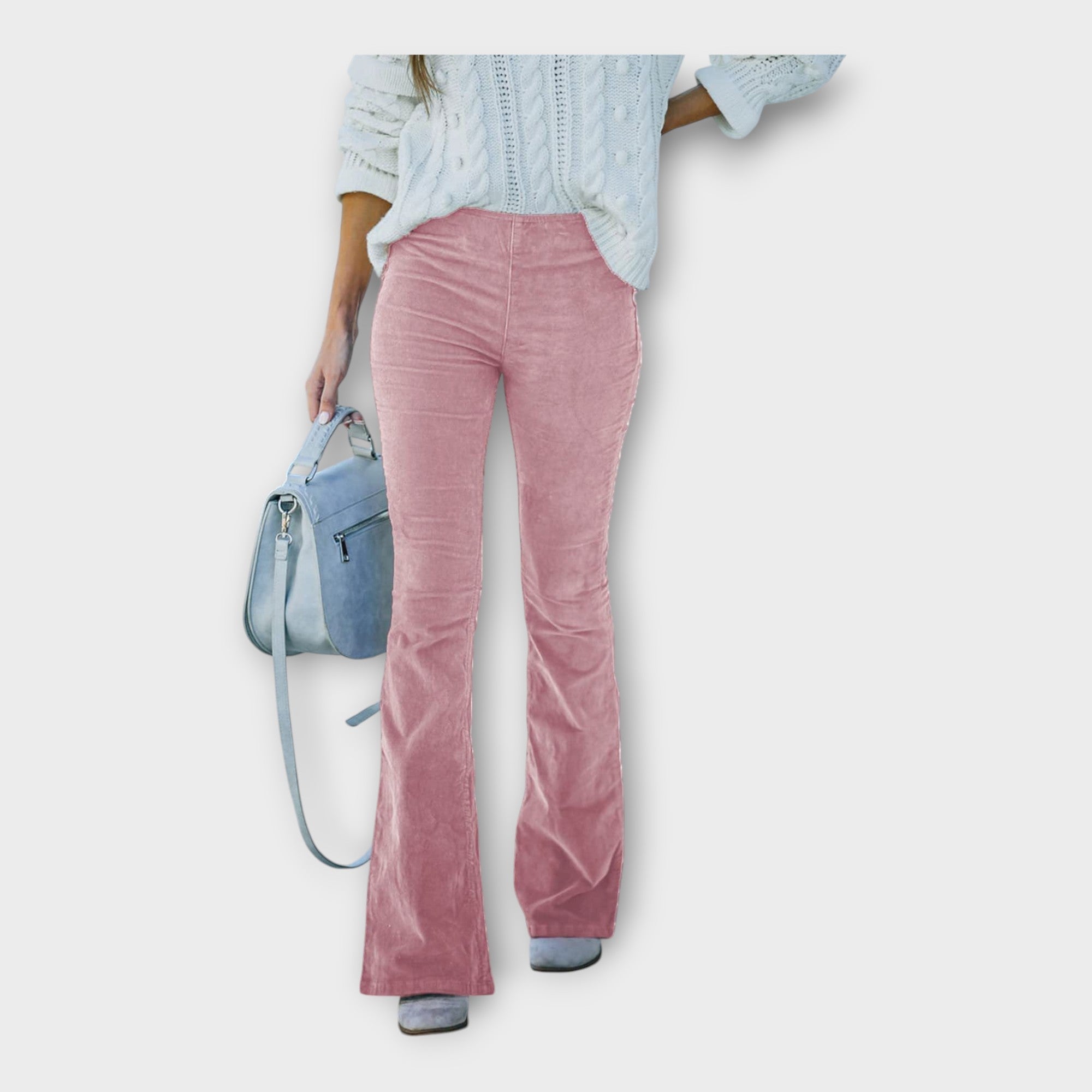 Pantalón Elegante con Ajuste en Línea de Campana