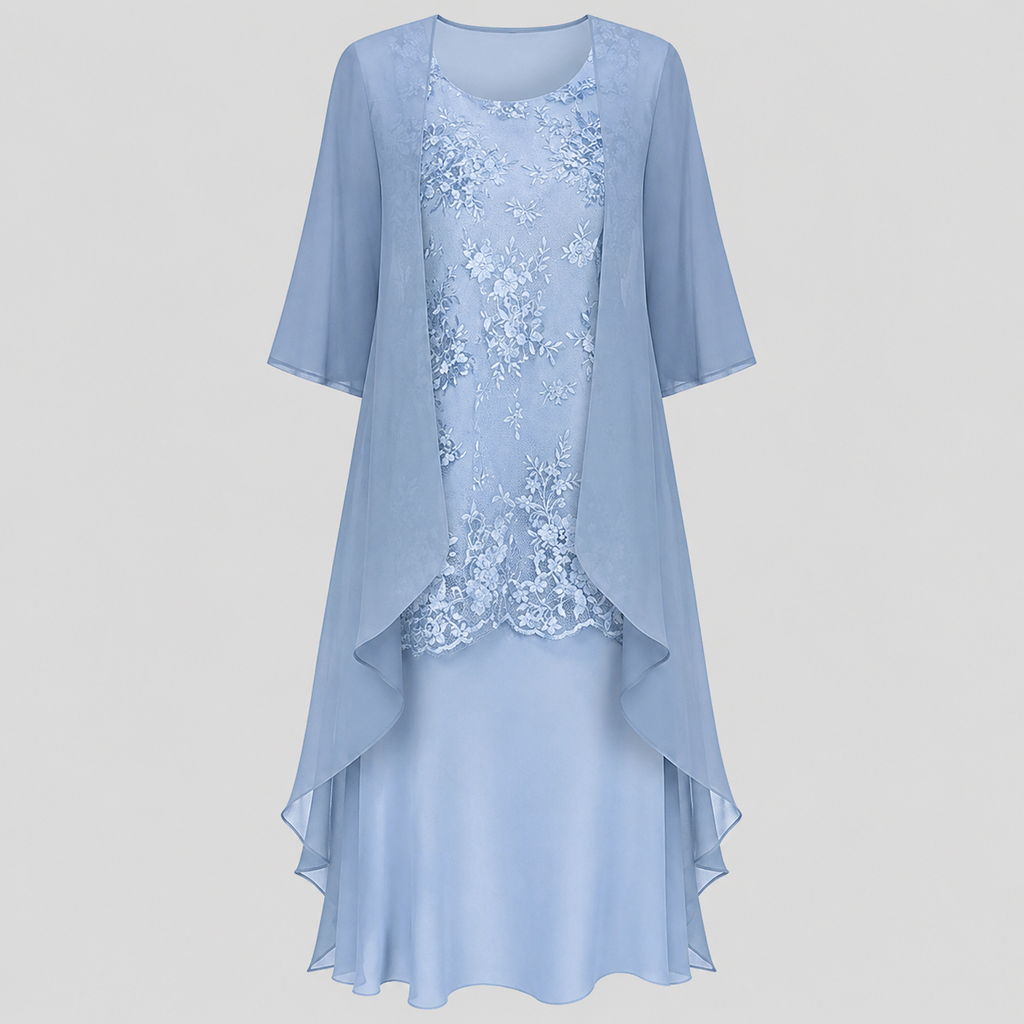 Lumi - Vestido de Dos Piezas de Satén