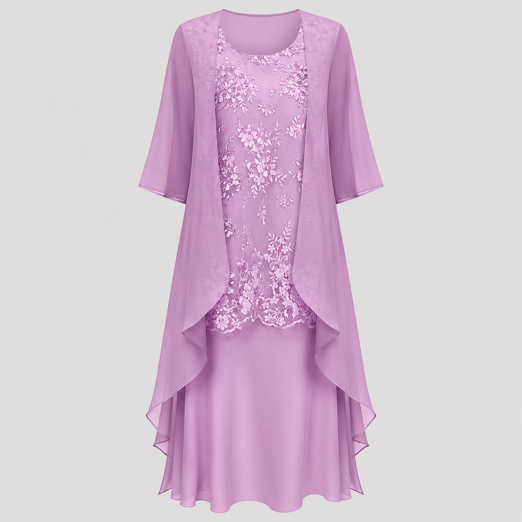Lumi - Vestido de Dos Piezas de Satén