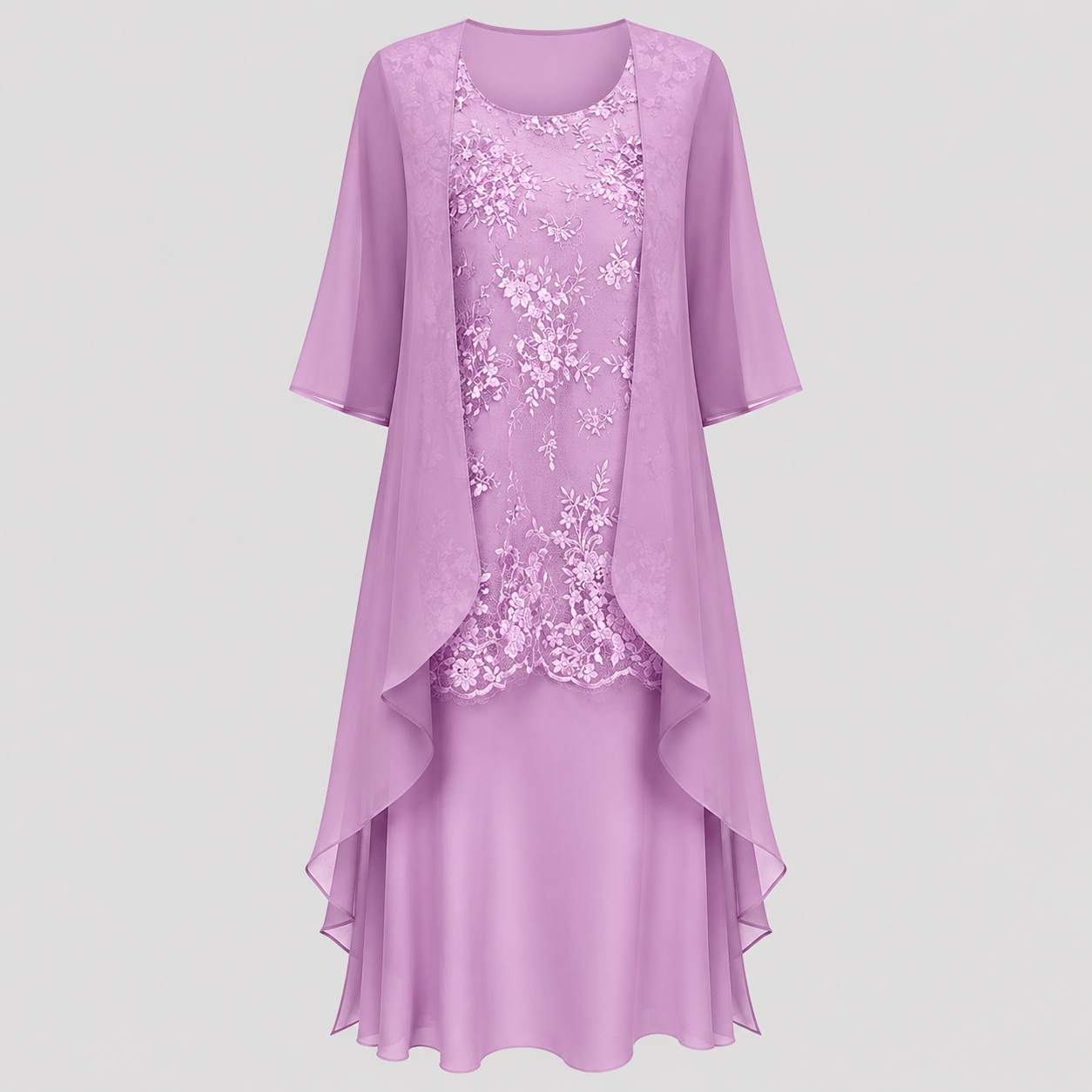 Lumi - Vestido de Dos Piezas de Satén