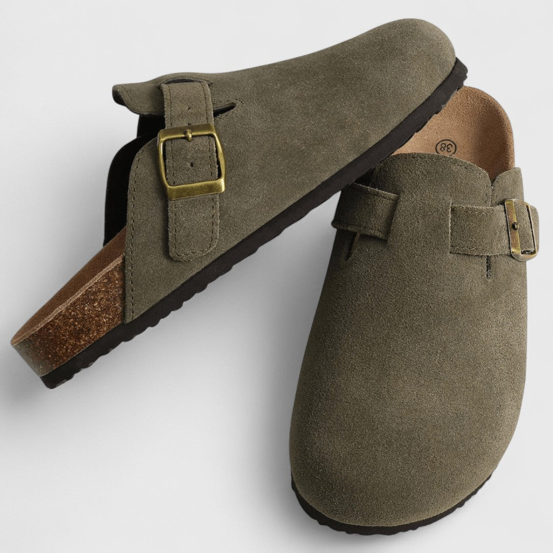 Loukia - sandalias anatómicas de piel de ante