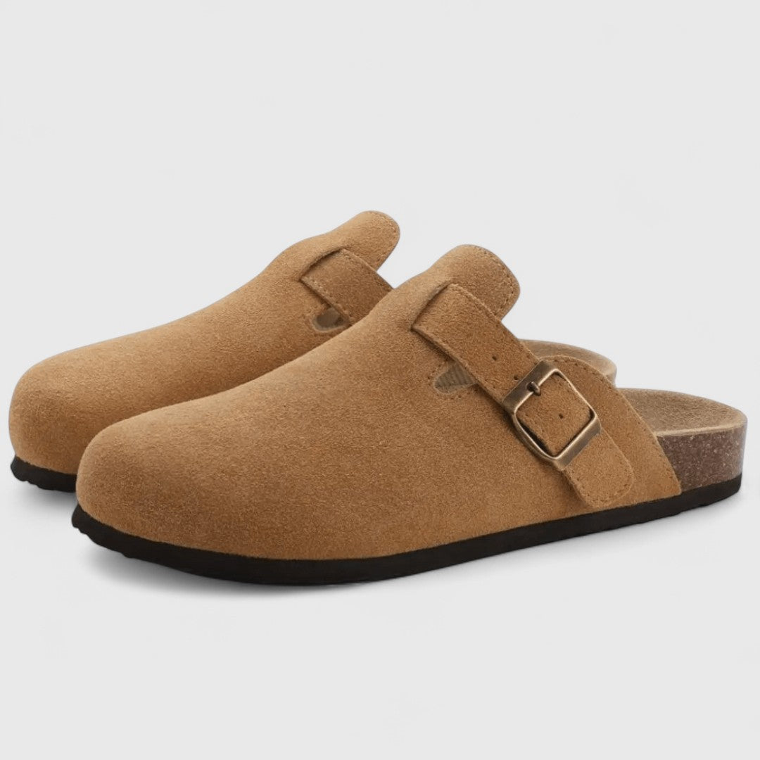 Loukia - sandalias anatómicas de piel de ante