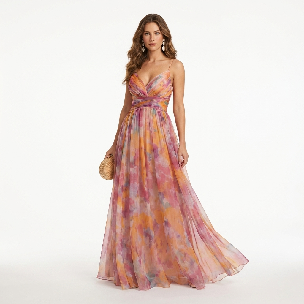 Nikoletta - Vestido maxi floral