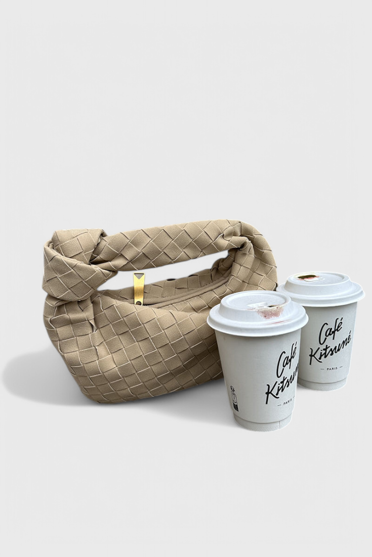 Bolso Mini Remi Woven con Detalle de Nudo
