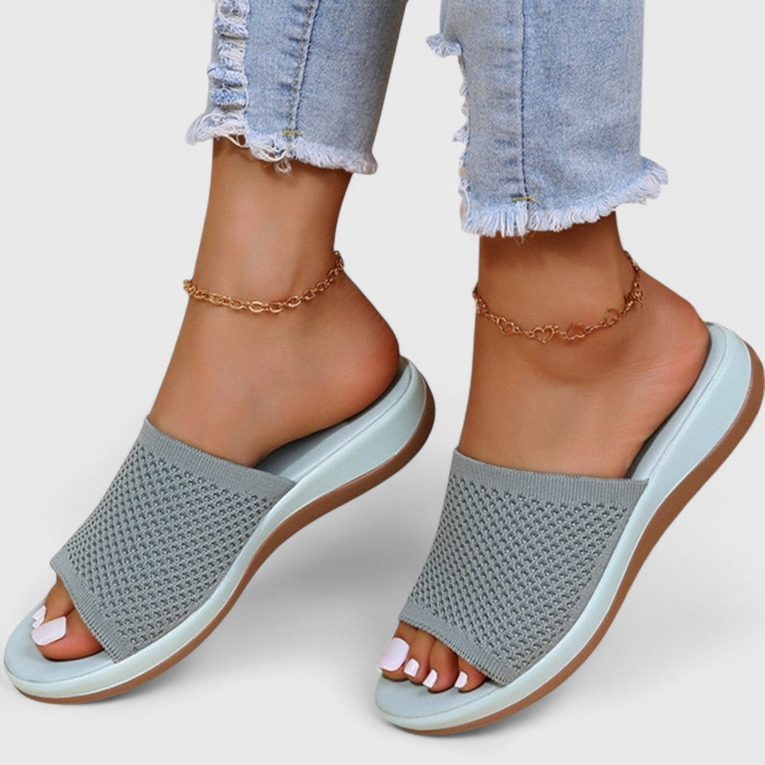 Aventurera - Zapatillas de mujer con aplicación transpirable y ortopédica