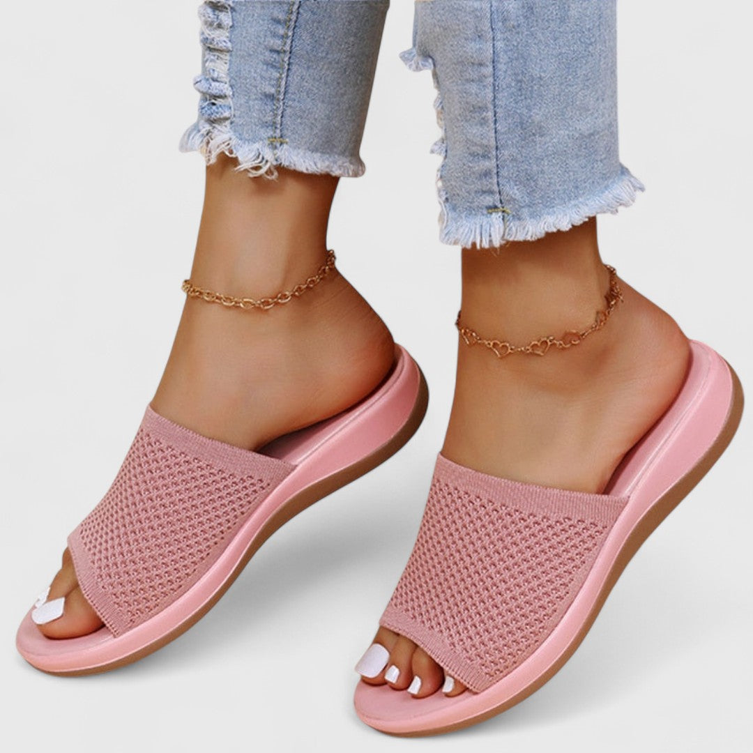 Aventurera - Zapatillas de mujer con aplicación transpirable y ortopédica