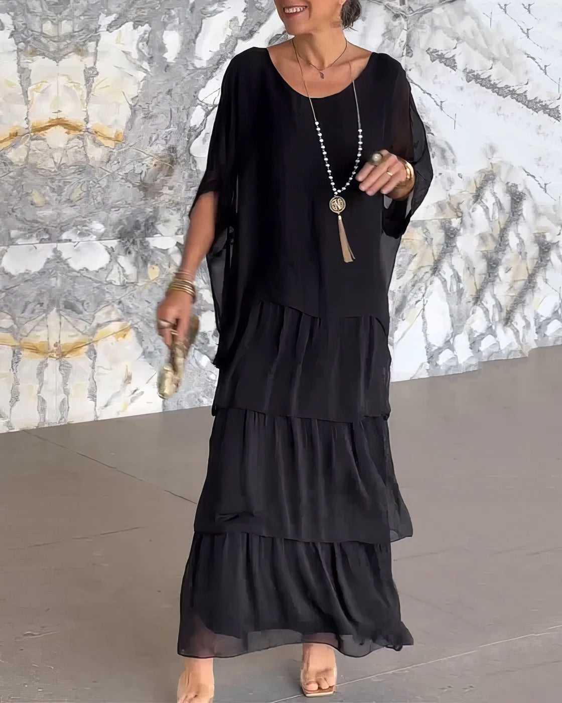 Caroline | Elegante vestido maxi, cómodo para todas las ocasiones