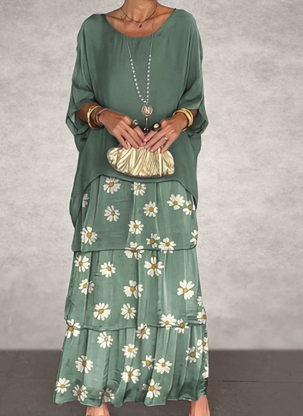 Caroline | Elegante vestido maxi, cómodo para todas las ocasiones