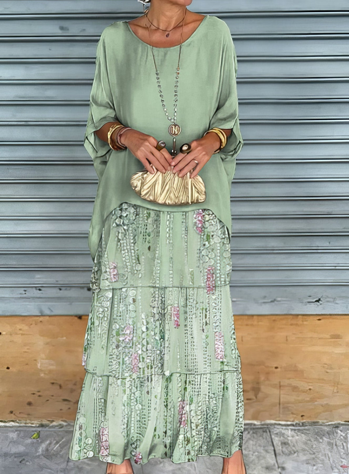 Caroline | Elegante vestido maxi, cómodo para todas las ocasiones